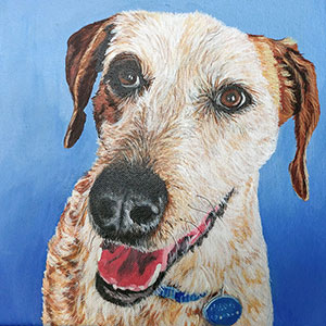 Bella - Acrylic on 10 X 10 Stretched Canvas